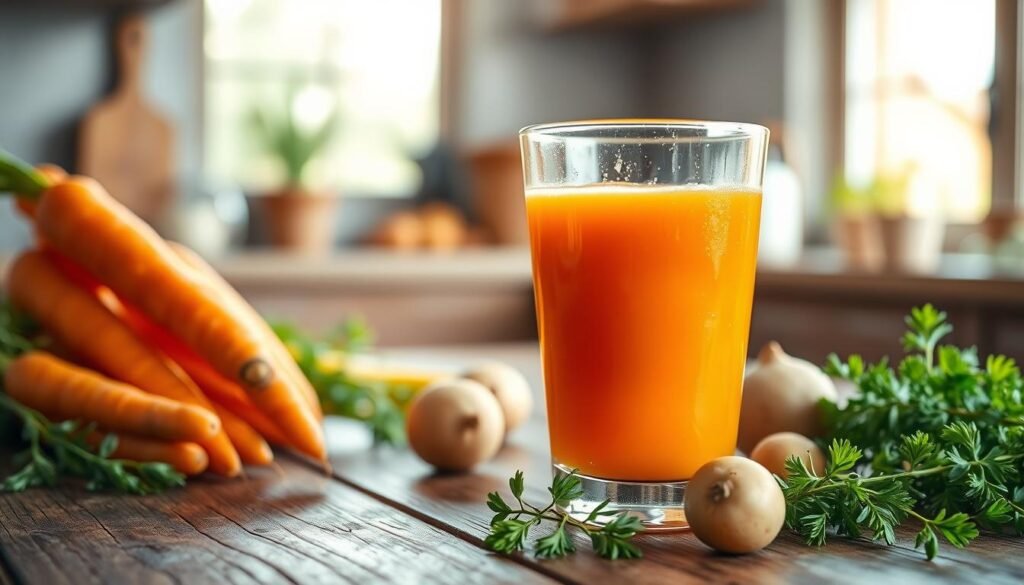 Beneficios del jugo de zanahoria y papa