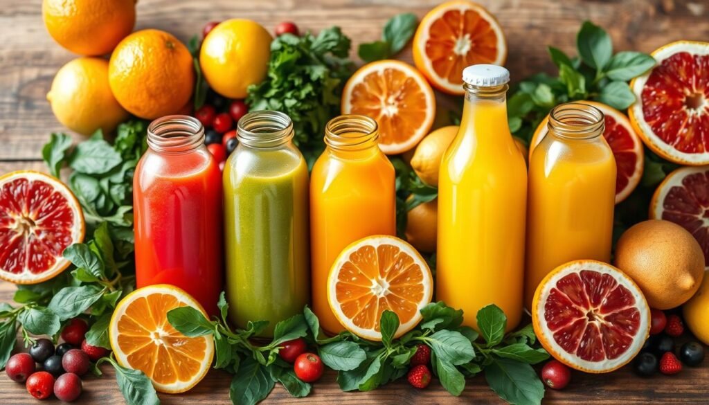 Jugos naturales con vitamina C