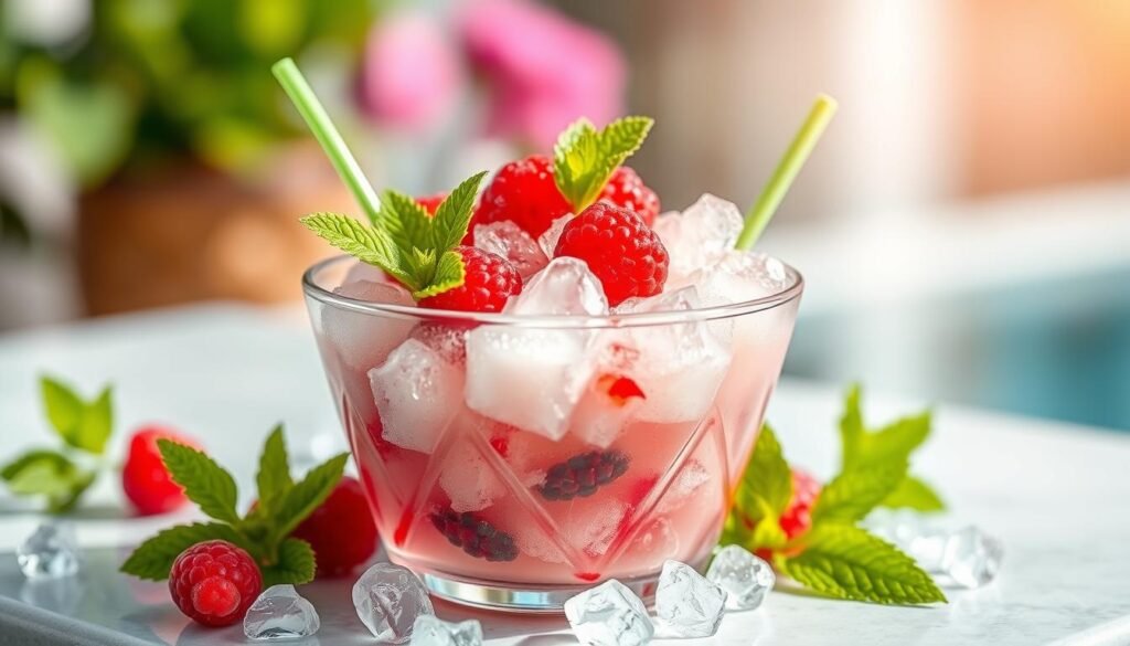 frozen de aloe vera y frutos rojos