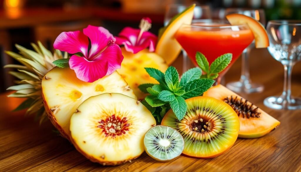 garnishes tropicales