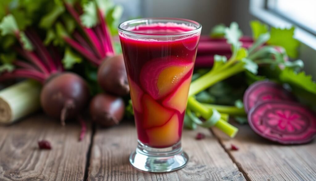 jugo de remolacha y apio