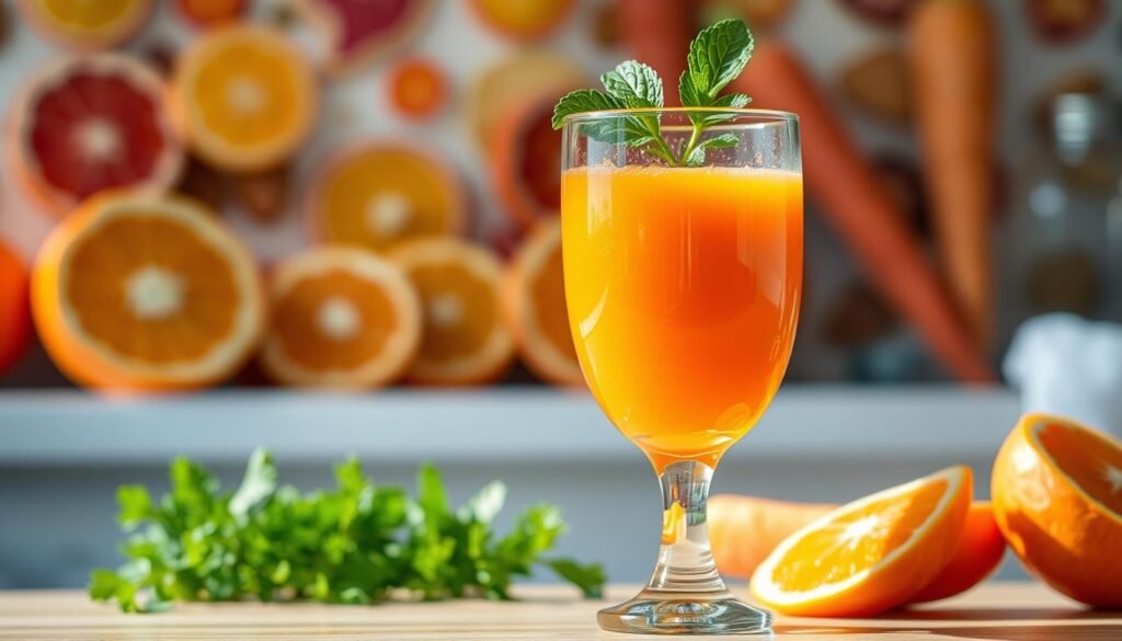 jugo de zanahoria y naranja