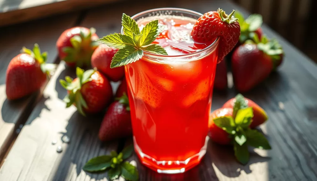 Agua Fresca de Fresa