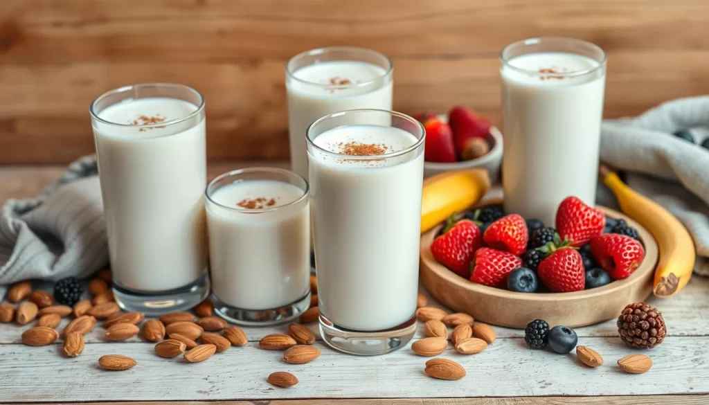 Bebidas con leche de almendras