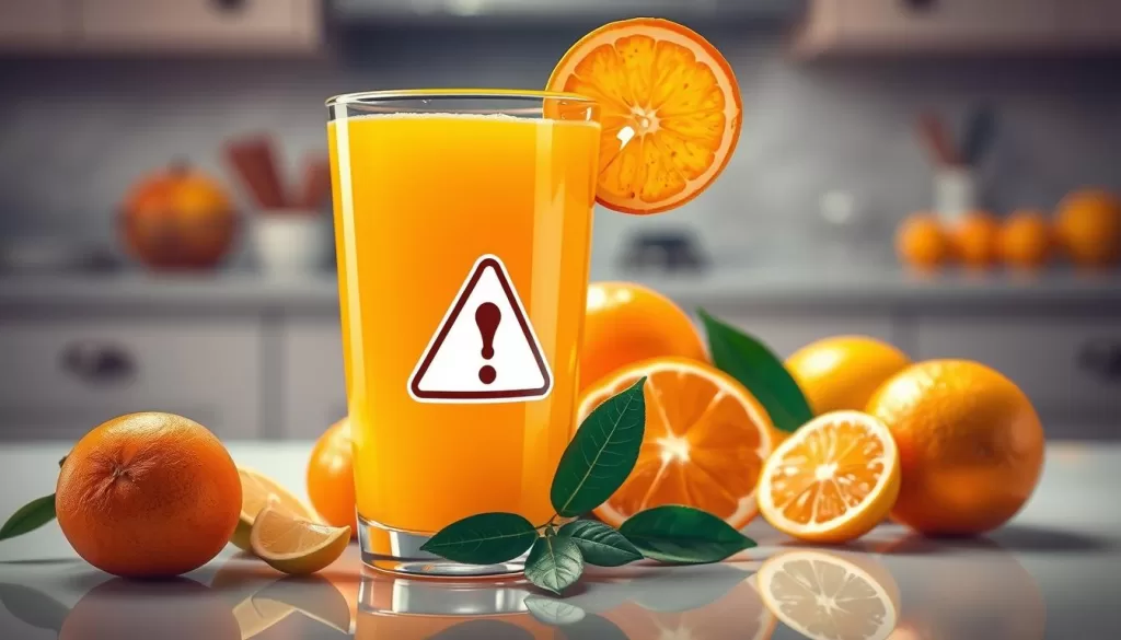 Contraindicaciones jugo de naranja