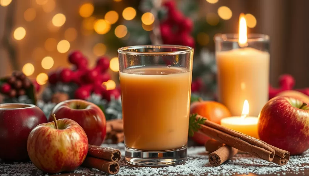 Jugo de manzana y canela