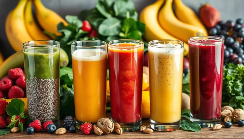 Jugos naturales con proteínas