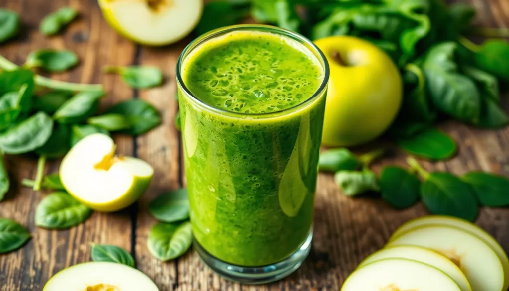 Licuado Detox de Espinacas y Manzana Verde