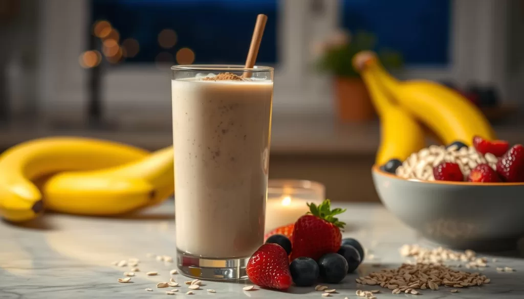 Licuados de avena nocturnos para pérdida de peso
