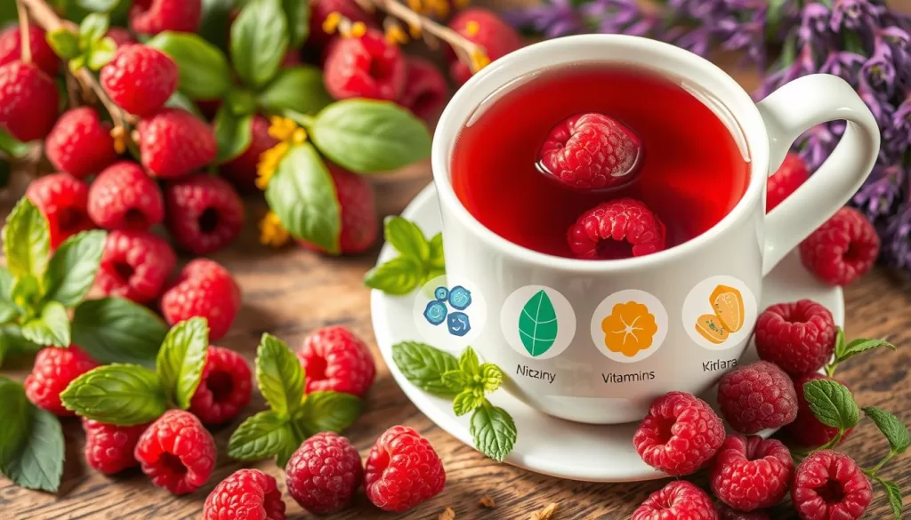 Propiedades nutricionales del té de frambuesas