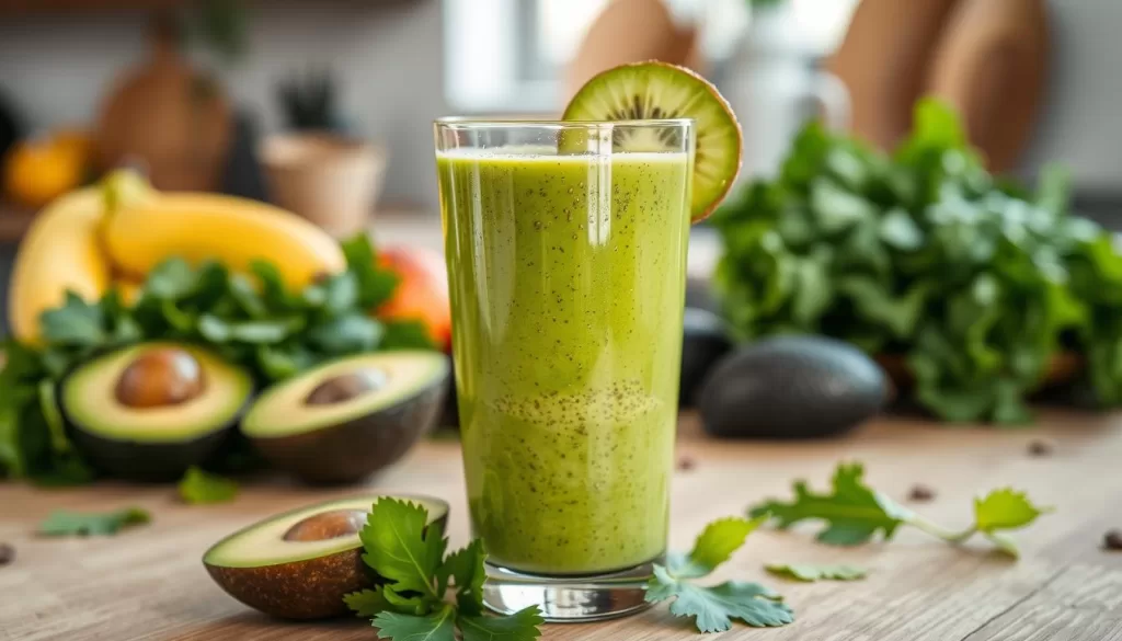 Smoothie verde antioxidante