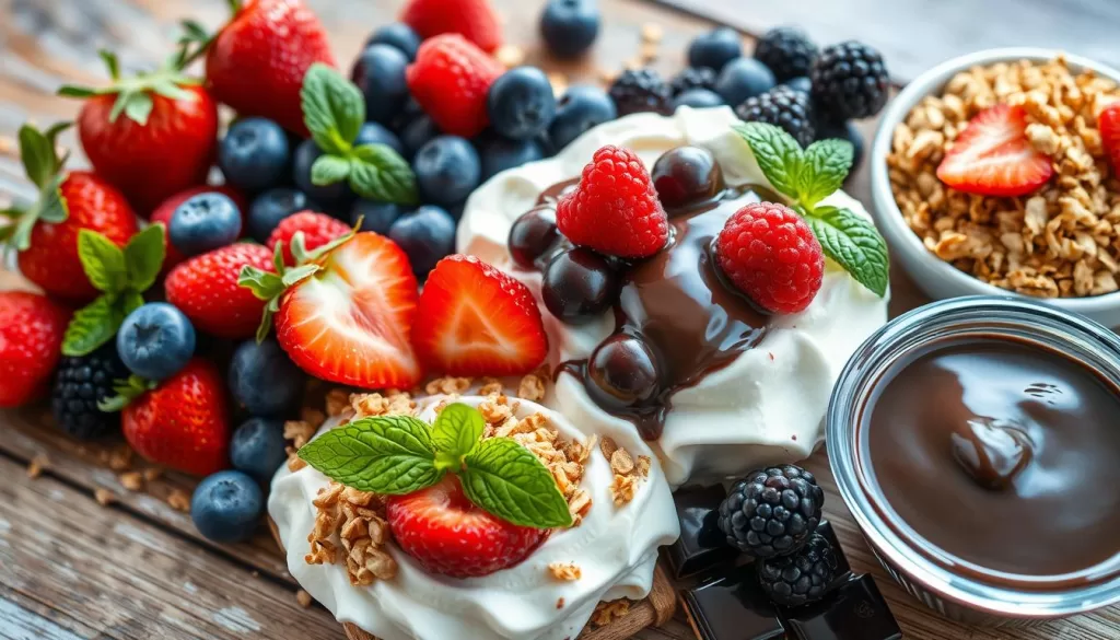 Toppings para helado de frutos rojos