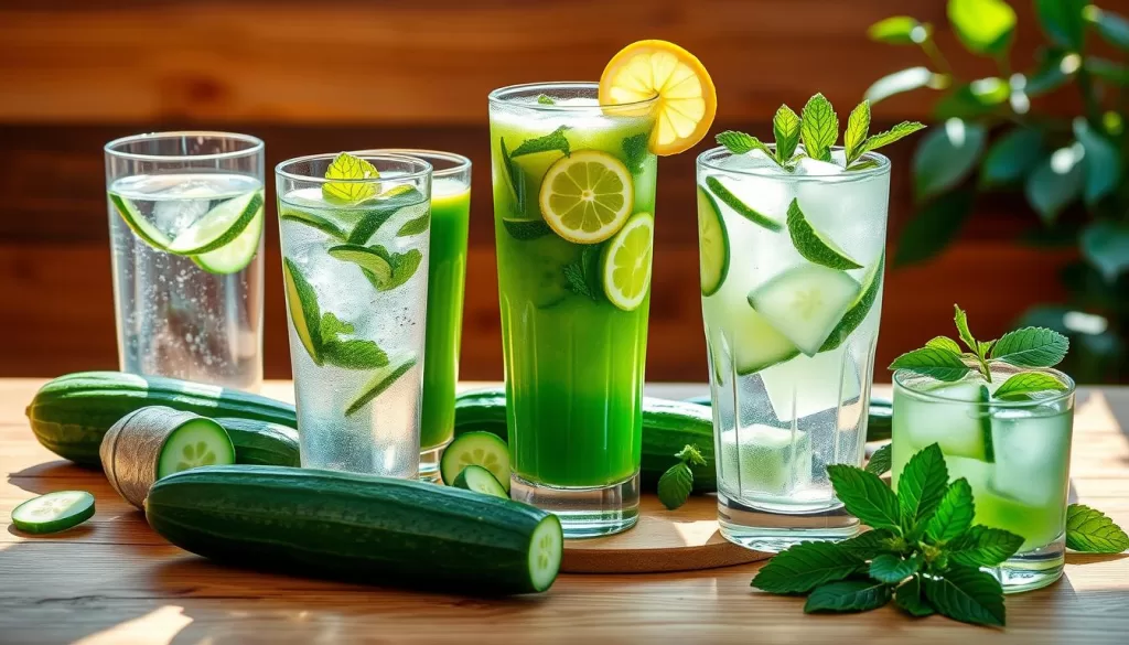 bebidas con pepino