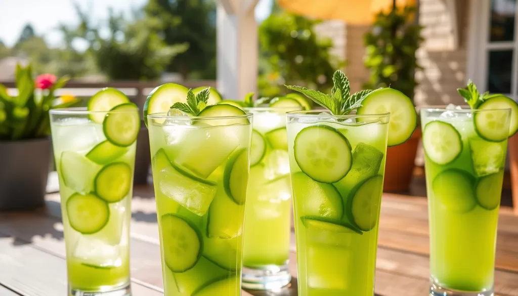 bebidas con pepino