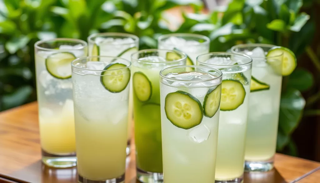 bebidas con pepino