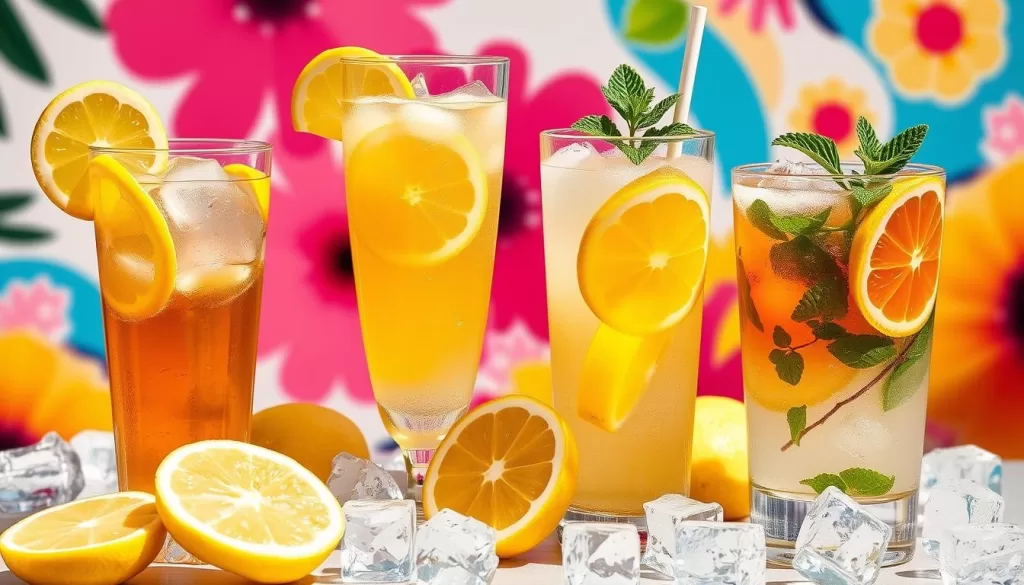 bebidas frías con limón