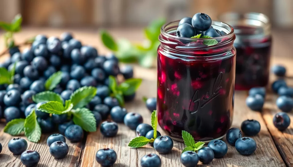 delicious blueberry jam