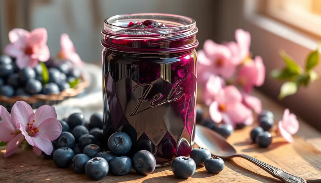 delicious blueberry jam