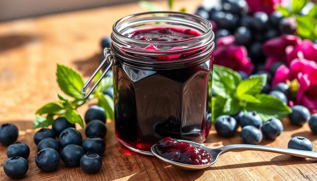 fresh blueberry jam