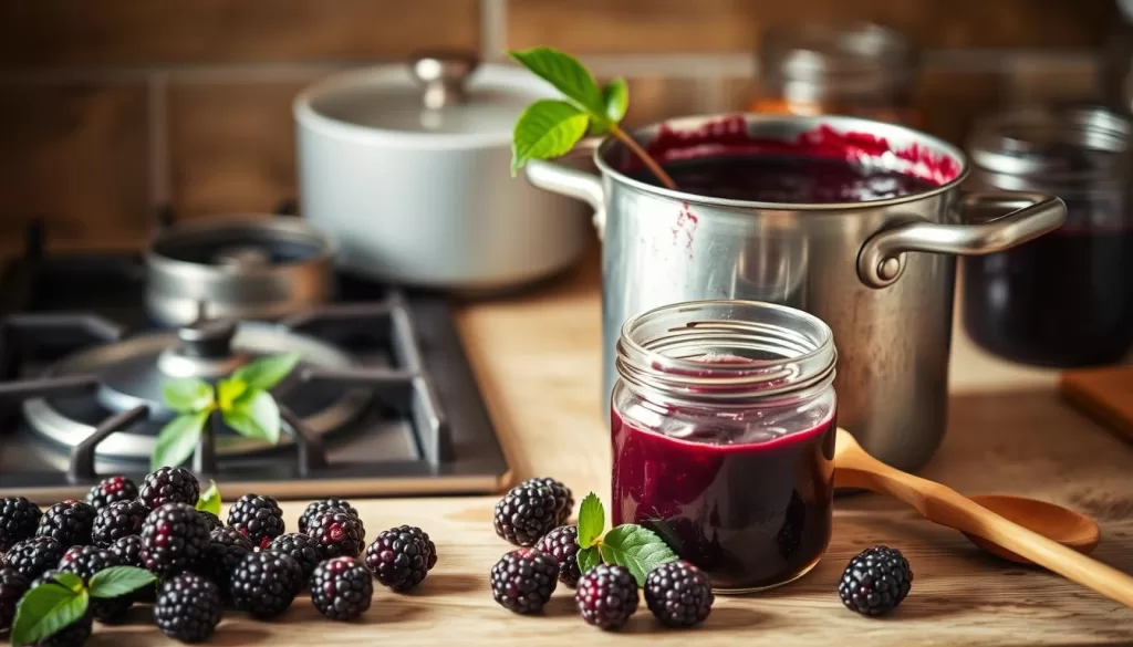 homemade blackberry jam