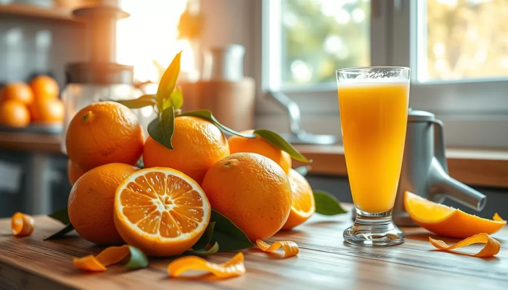 homemade orange juice