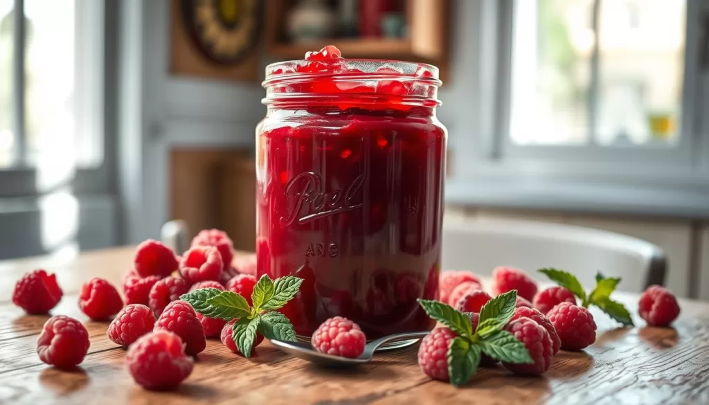 homemade raspberry jam