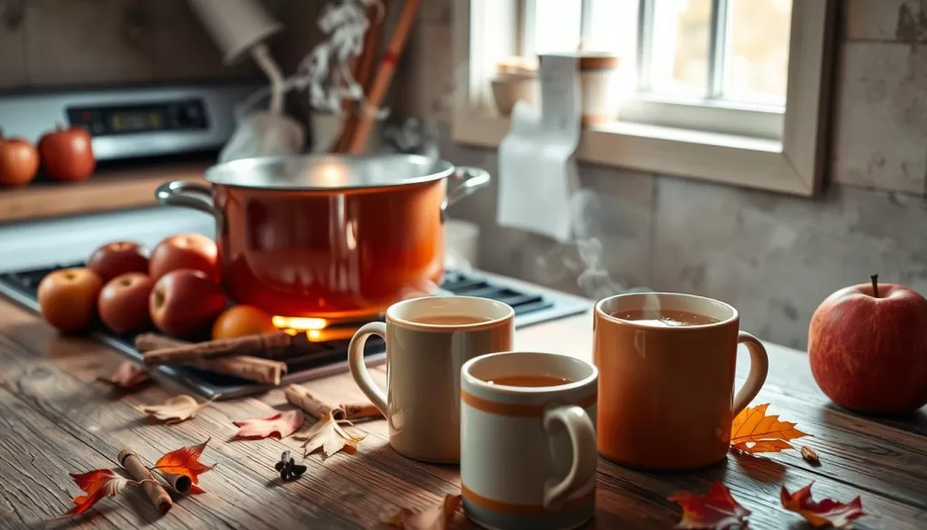 homemade spiced apple cider