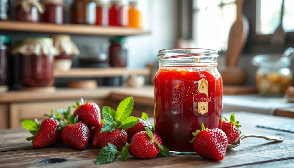 homemade strawberry jam