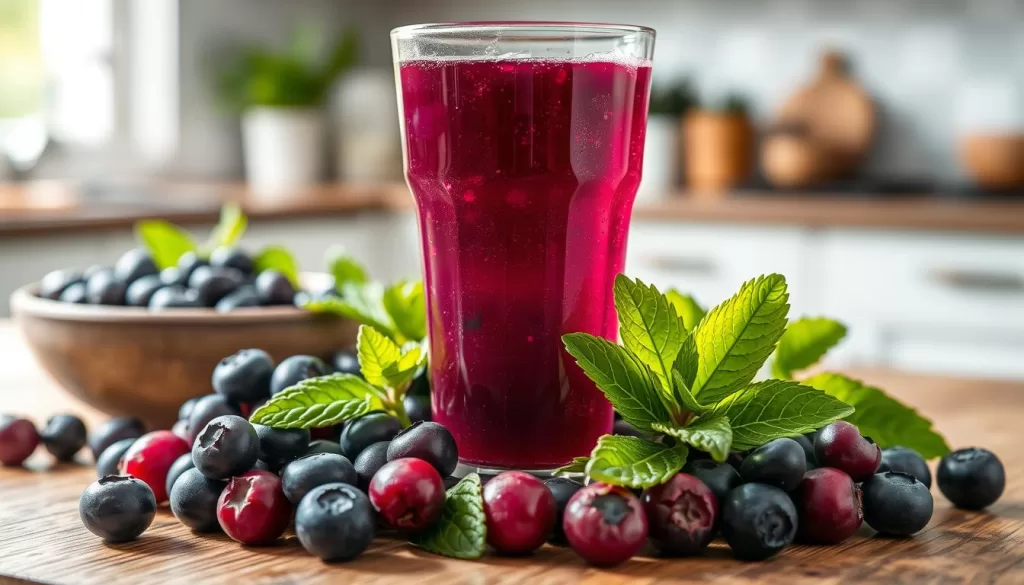 jugo de arándanos