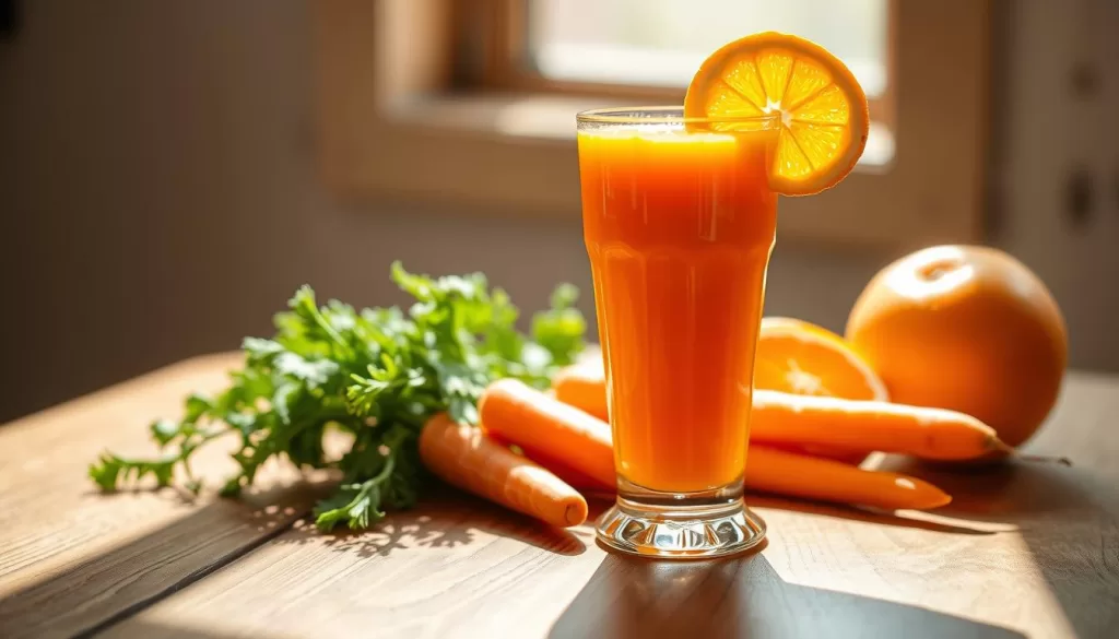 jugo de zanahoria y naranja