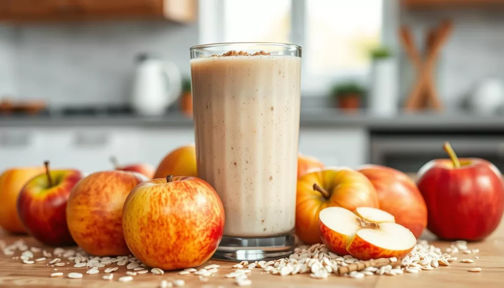 licuado de avena con manzana