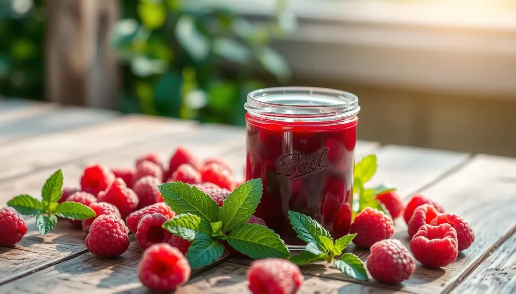 low sugar raspberry jam