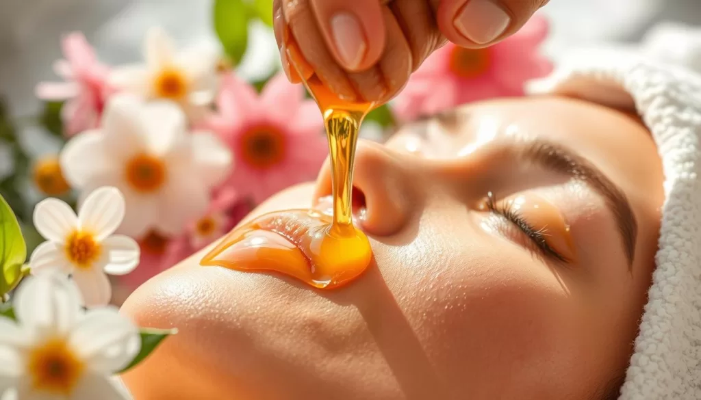mascarilla facial de miel