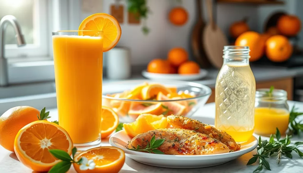 recetas con jugo de naranja