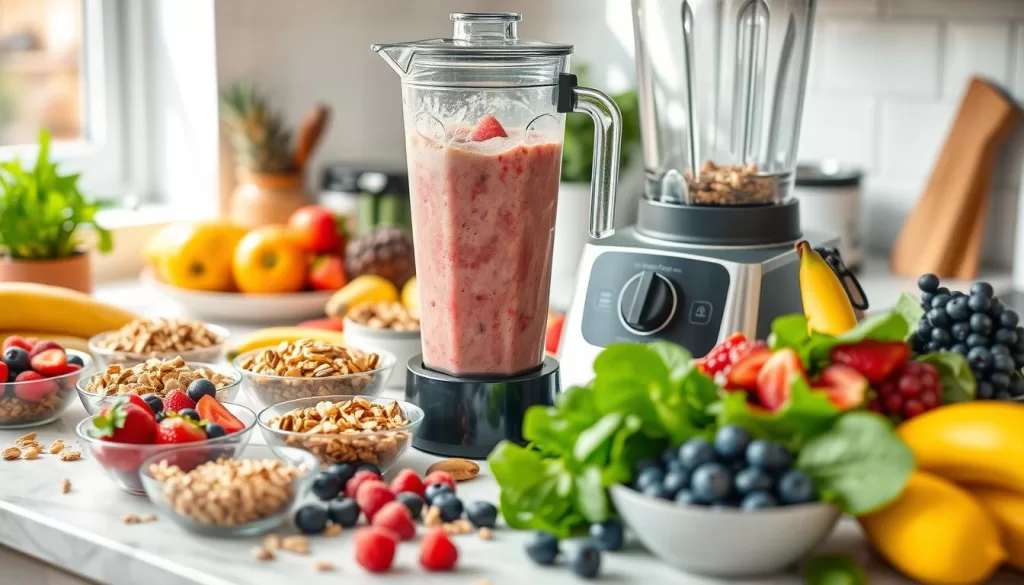 smoothie bowl blending