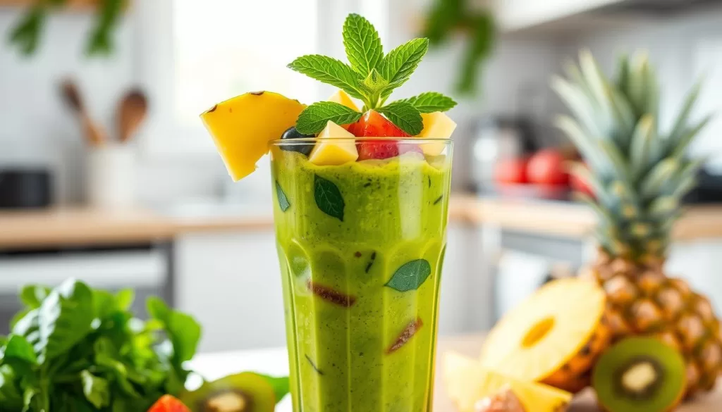 smoothie verde rico en vitamina c