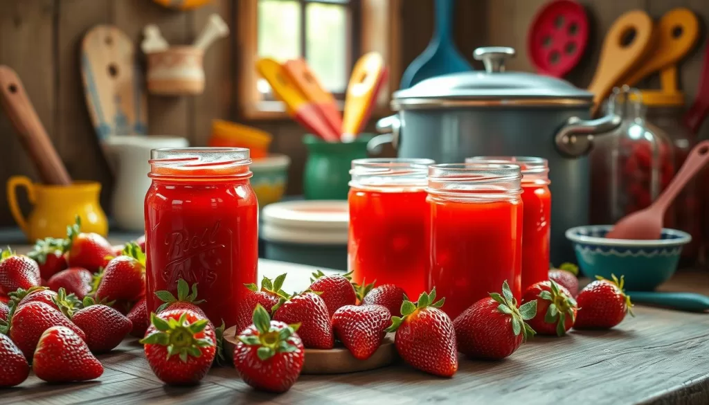 strawberry jam canning