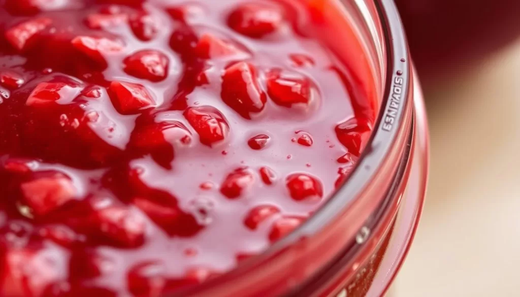 strawberry jam texture