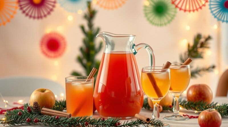 Jugo de Manzana para Brindar en Navidad