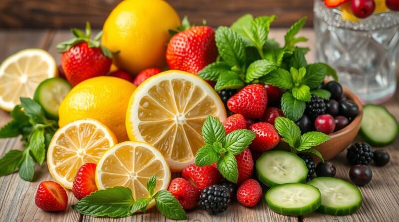 ingredientes para cocteles saludables