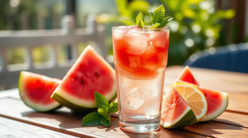 Agua de Sandia y Limón