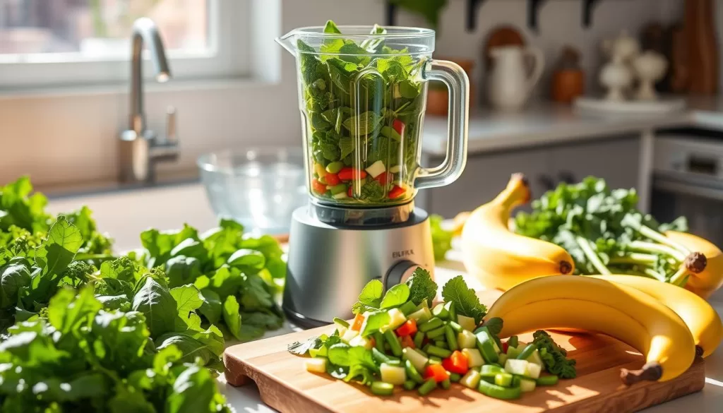 Green Smoothie Preparation
