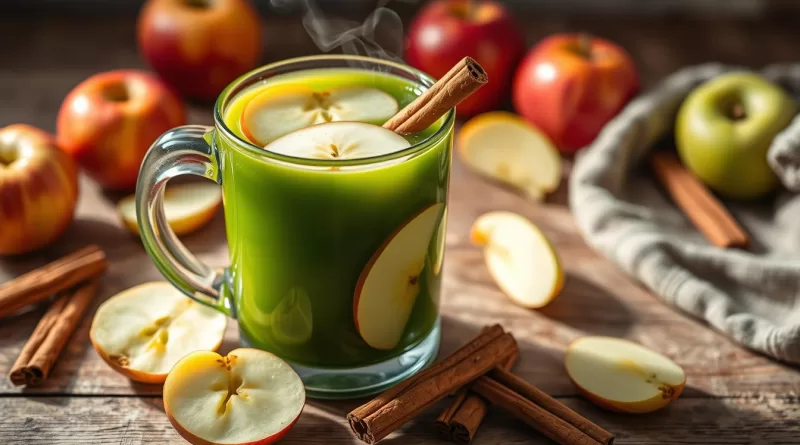 Jugo Caliente Detox de Manzana y Canela