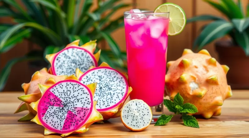 Jugo de pitahaya