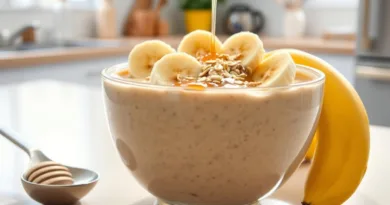 Licuado de Platano y Avena