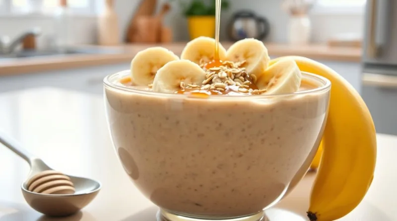 Licuado de Platano y Avena