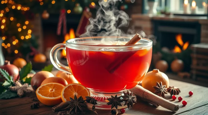 Ponche Navideño con Ron y Especias