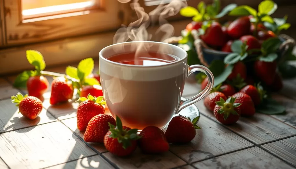 Té de fresas