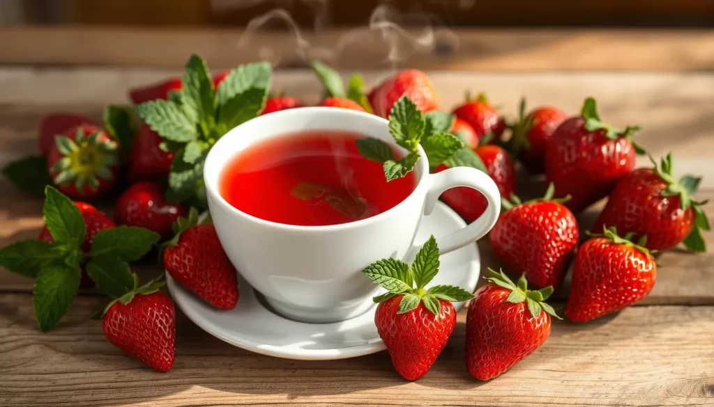 Té de fresas