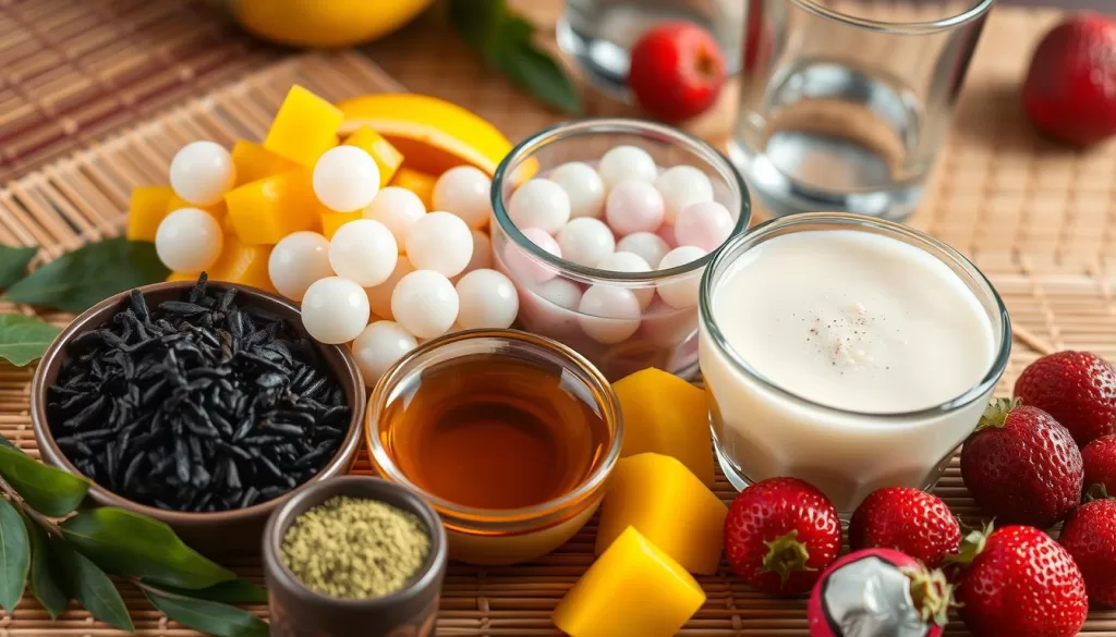 bubble tea ingredients